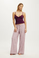 Cloud Soft Flannel Wide Leg Pant
