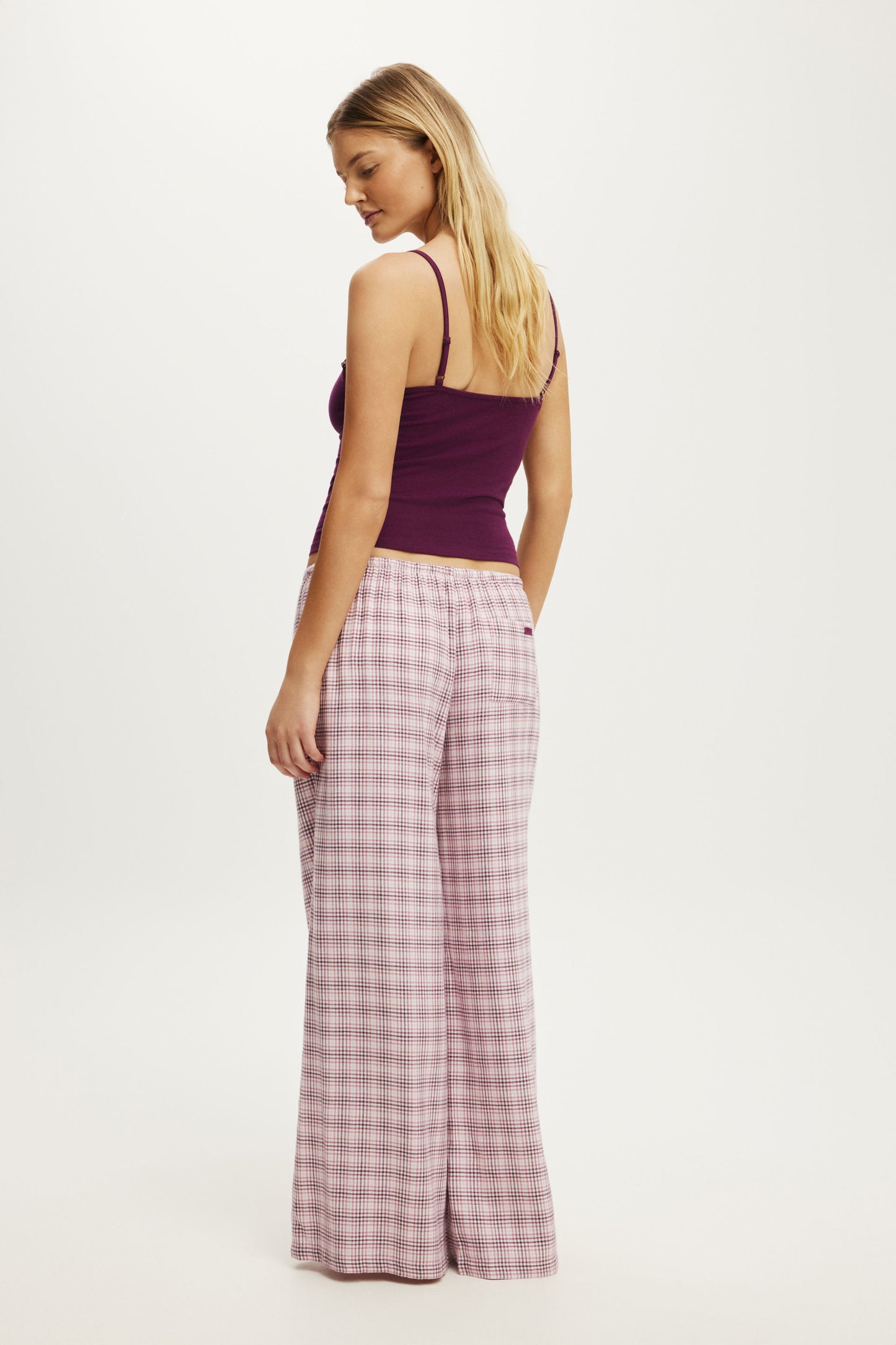 Cloud Soft Flannel Wide Leg Pant