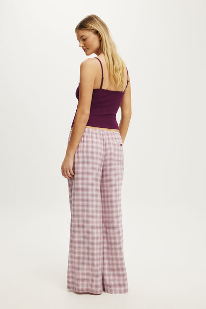 Cloud Soft Flannel Wide Leg Pant