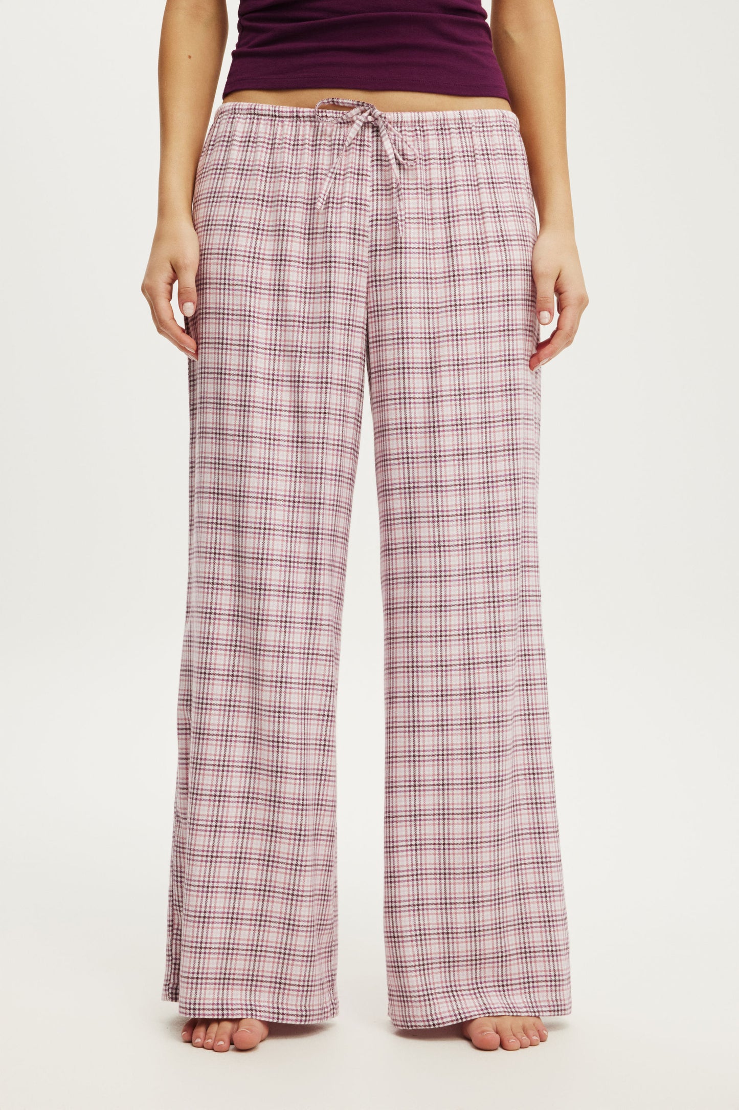 Cloud Soft Flannel Wide Leg Pant