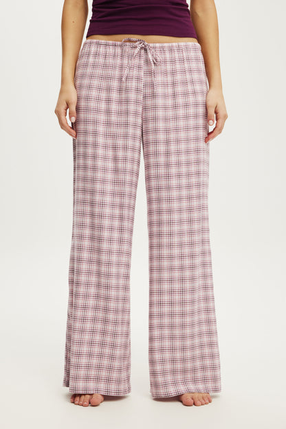 Cloud Soft Flannel Wide Leg Pant
