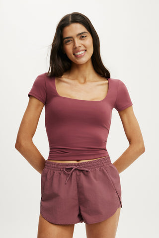 Ultra Soft Square Neck Fitted Tshirt