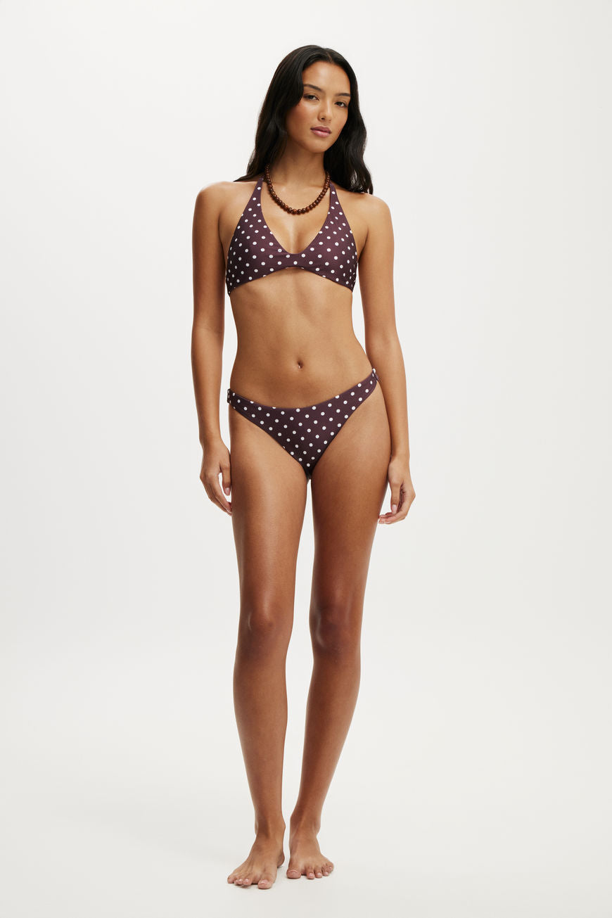 Scoop Neck Halter Bikini Top