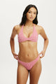 Scoop Neck Halter Bikini Top