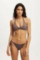 Scoop Neck Halter Bikini Top