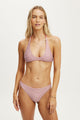 Scoop Neck Halter Bikini Top