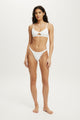 Branded Dip Front Cotton Tanga G String
