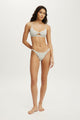 Branded Dip Front Cotton Tanga G String