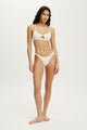 Branded Dip Front Cotton Tanga G String