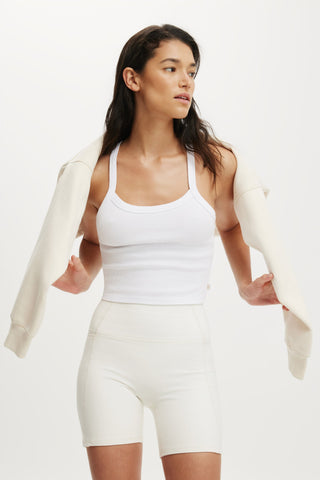 Active Rib T-Bar Cropped Tank