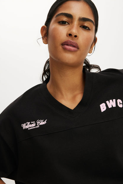 Cropped Graphic Sporty Tee