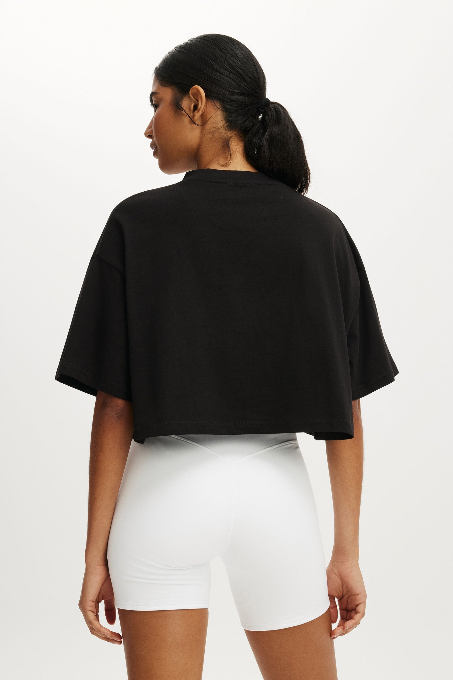 Cropped Graphic Sporty Tee
