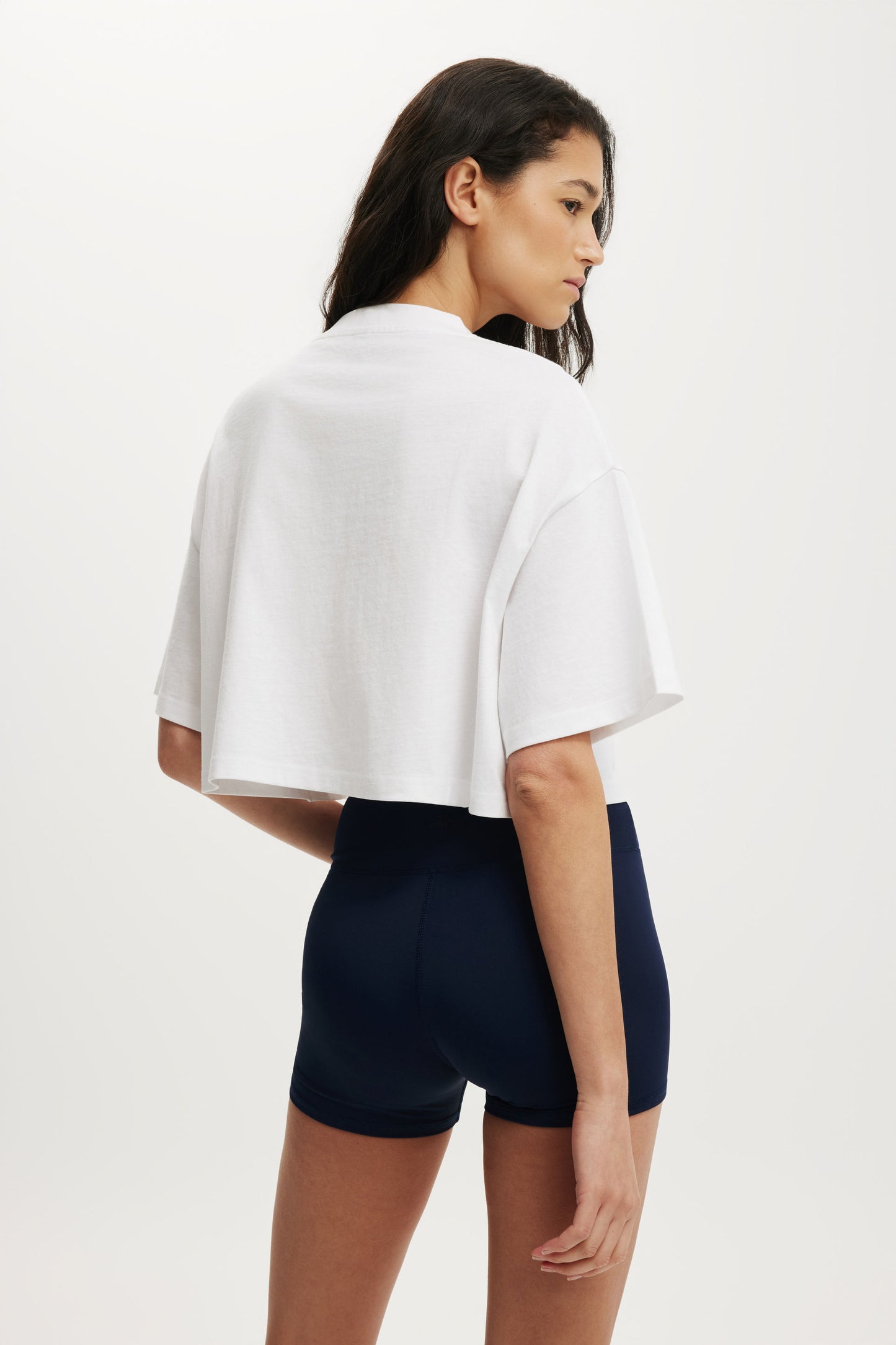 Cropped Graphic Sporty Tee