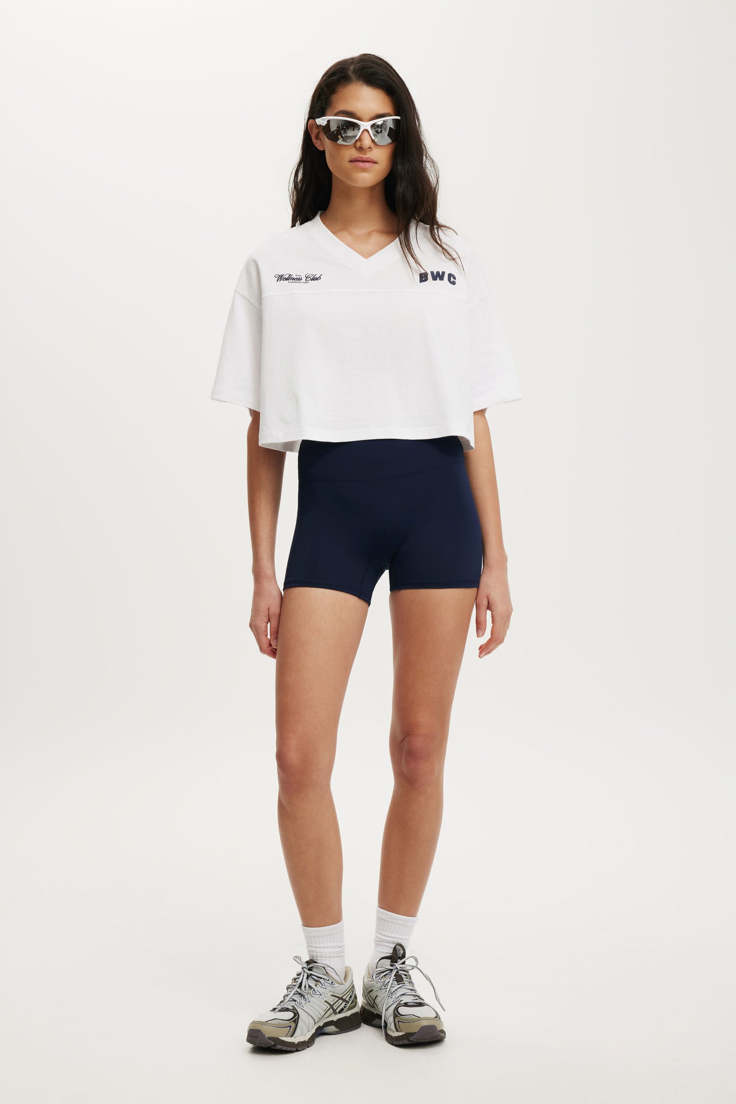 Cropped Graphic Sporty Tee