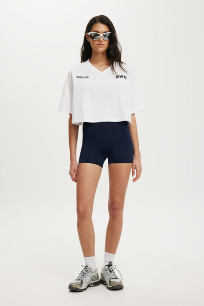 Cropped Graphic Sporty Tee