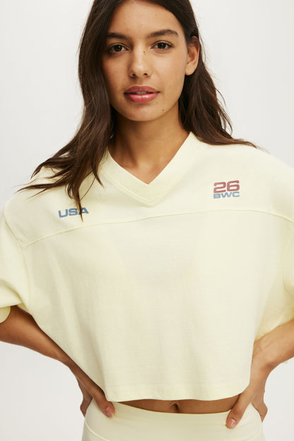 Cropped Graphic Sporty Tee