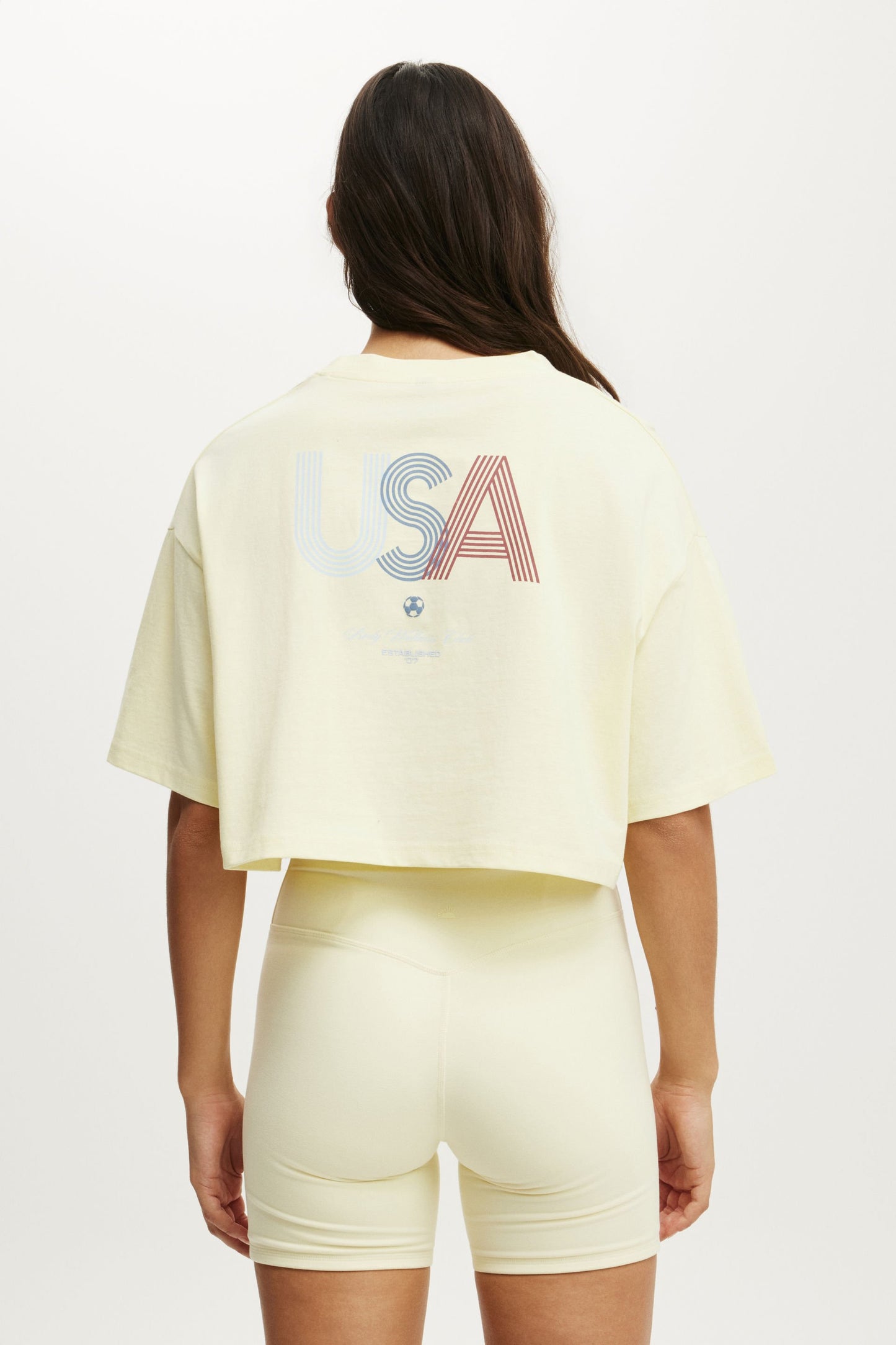 Cropped Graphic Sporty Tee