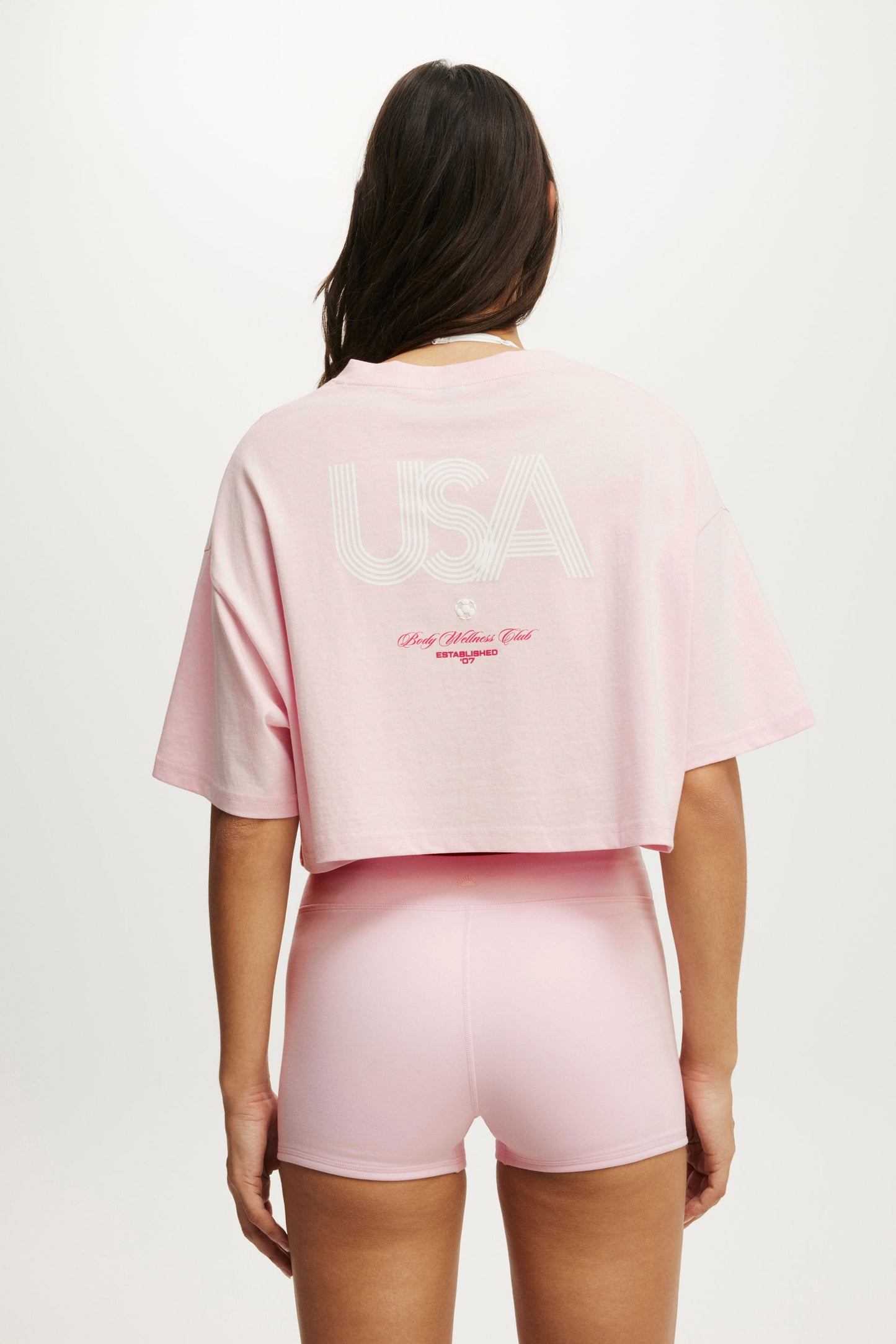 Cropped Graphic Sporty Tee