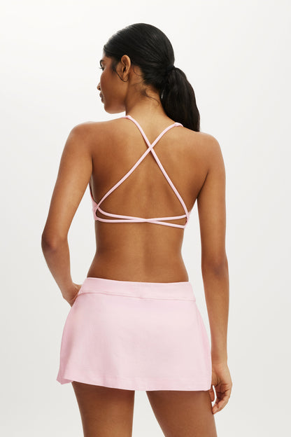 Ultra Soft Deep Plunge Cross Back Crop