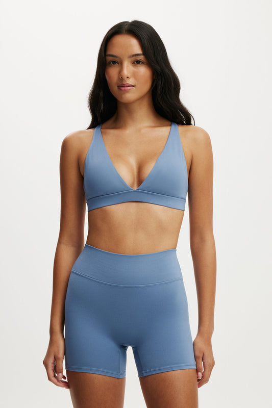 Ultra Soft Deep Plunge Cross Back Crop