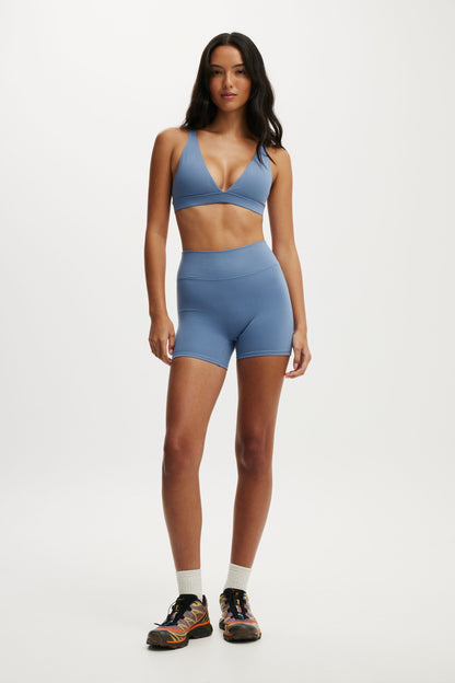 Ultra Soft Deep Plunge Cross Back Crop