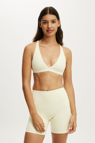 Ultra Soft Deep Plunge Cross Back Crop