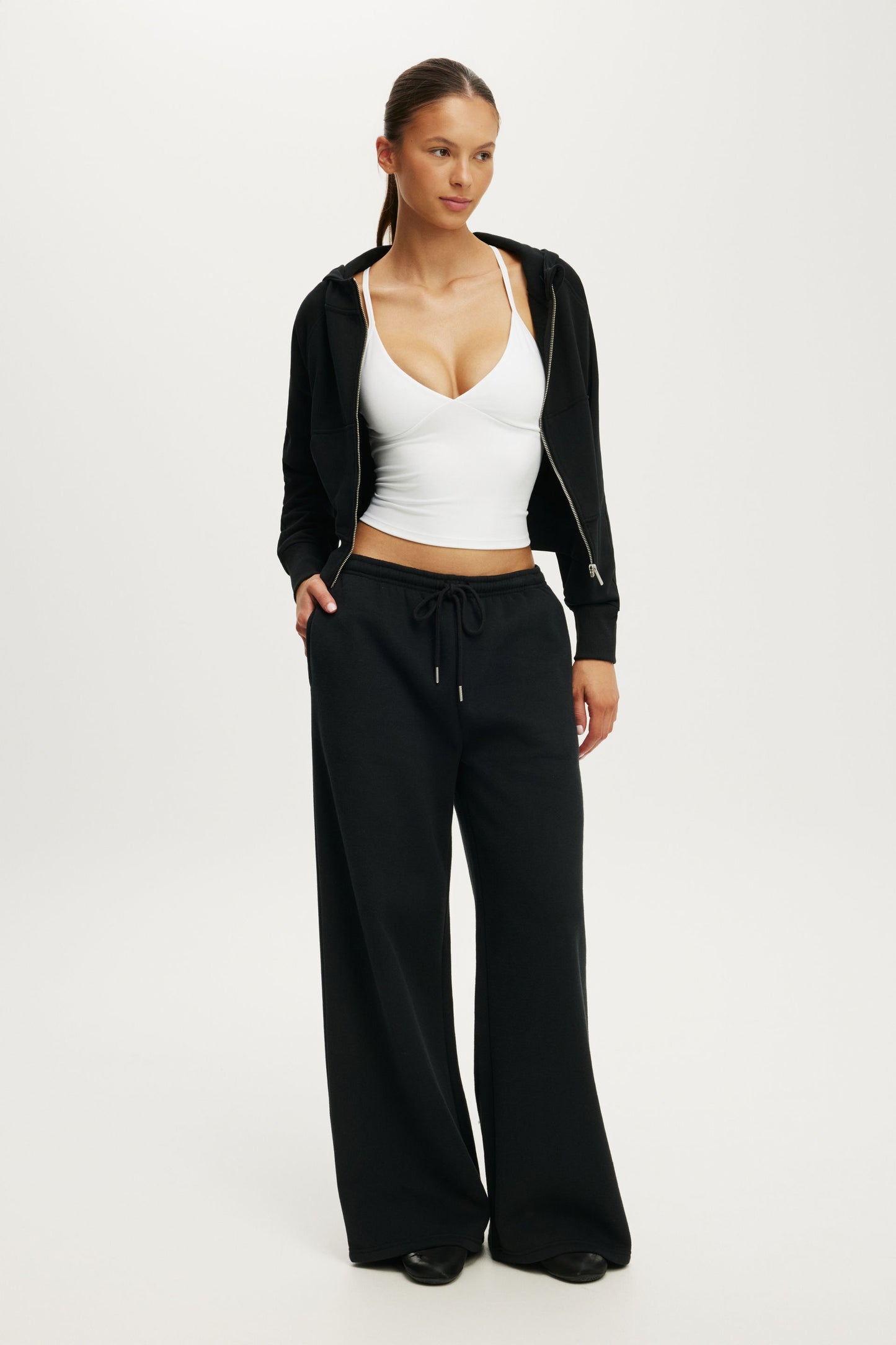 Active Raglan Zip Through Hoodie