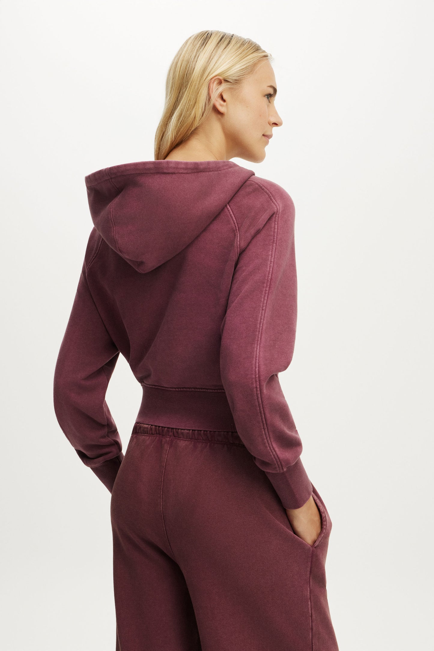 Active Raglan Zip Through Hoodie