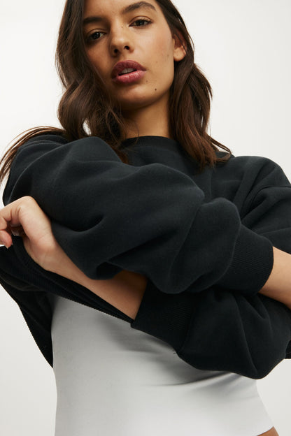 Plush Cropped Crew