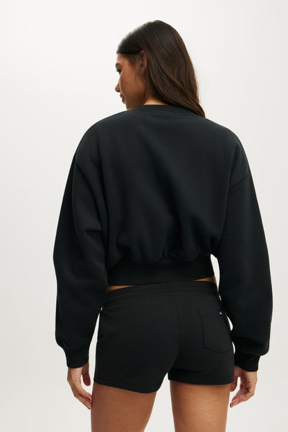Plush Cropped Crew