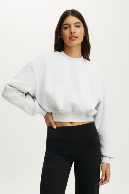 Plush Cropped Crew
