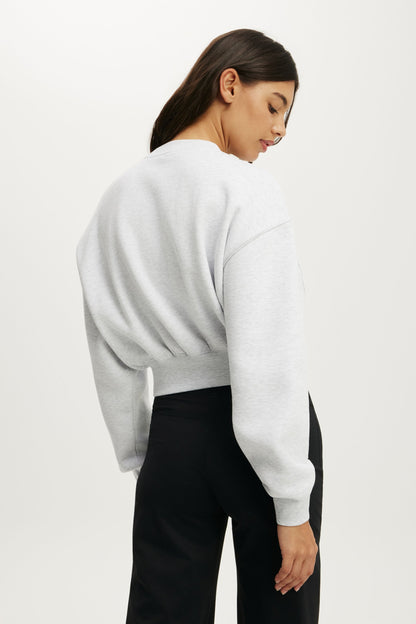 Plush Cropped Crew