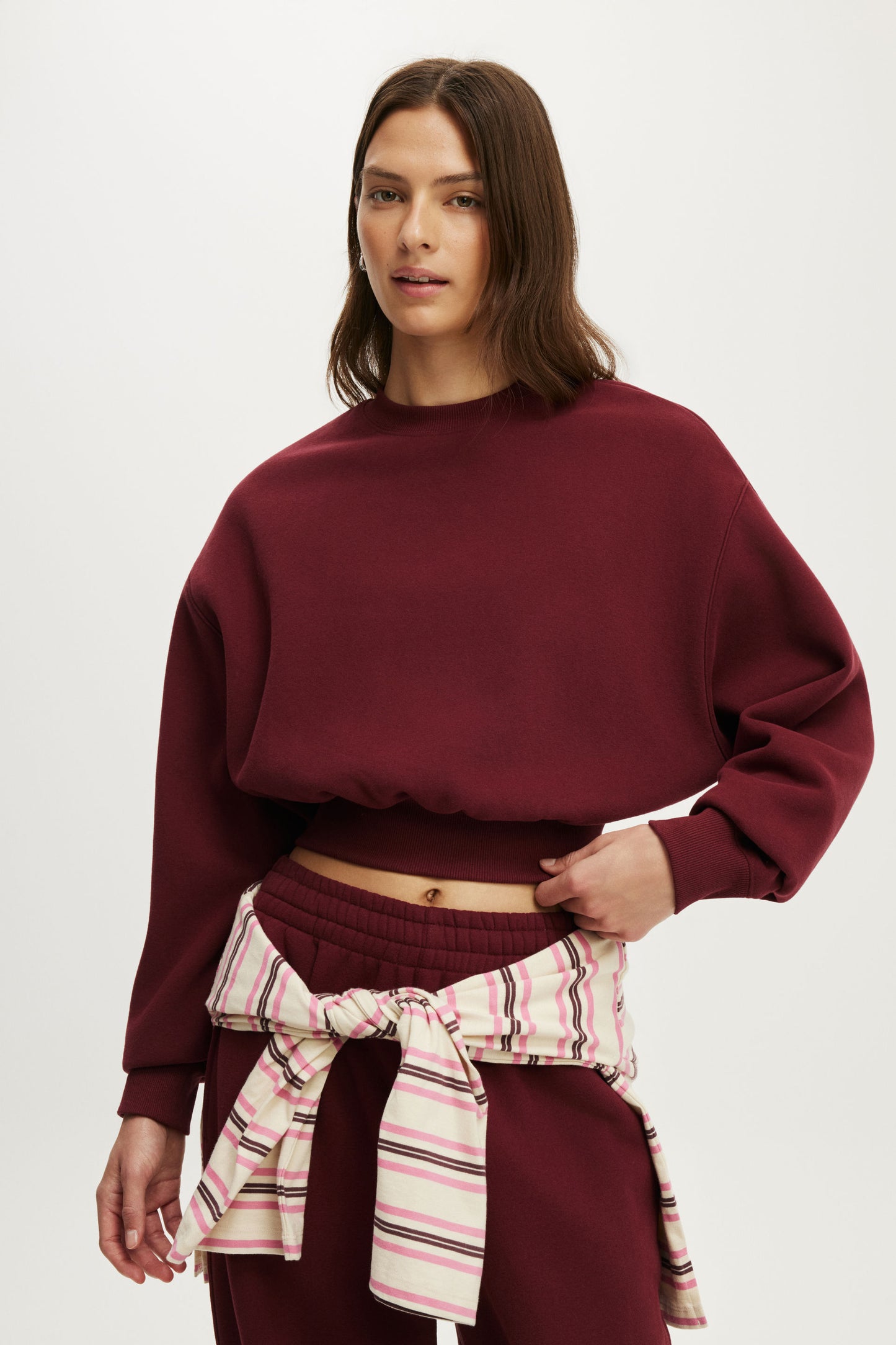 Plush Cropped Crew