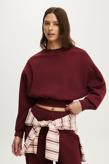 Plush Cropped Crew