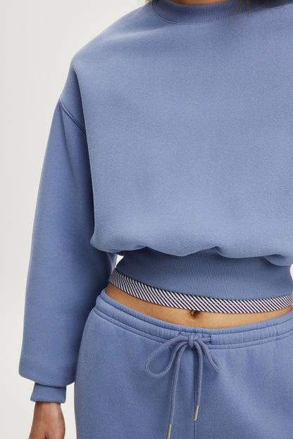 Plush Cropped Crew
