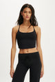 Ultra Soft Cropped Twist Back Tank