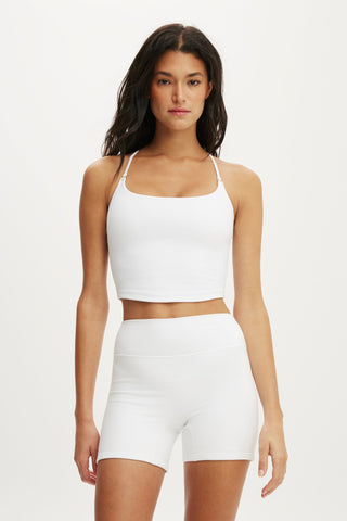 Ultra Soft Cropped Twist Back Tank