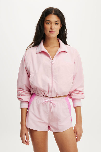 Woven Dolphin Hem Micro Short