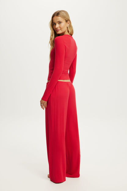 Super Soft Low Rise Wide Leg Pant