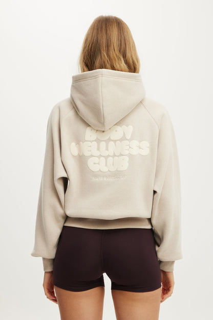 Plush Premium Graphic Raglan Hoodie