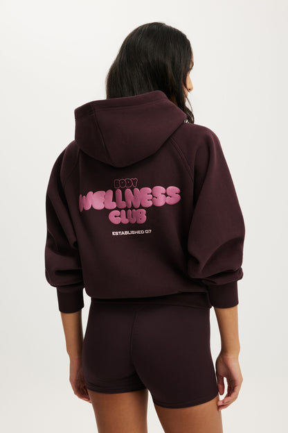 Plush Premium Graphic Raglan Hoodie