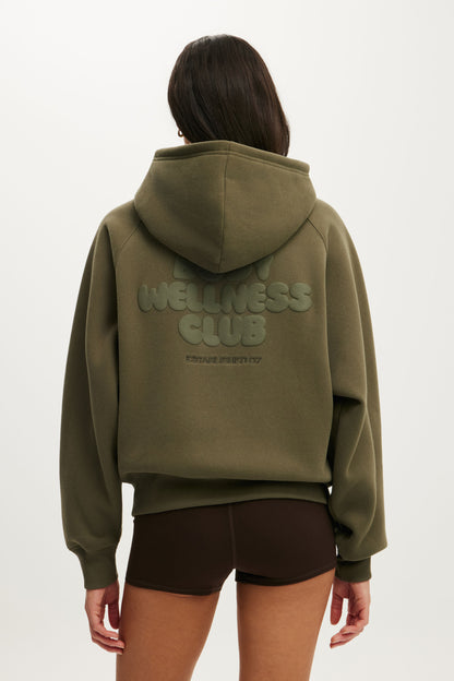 Plush Premium Graphic Raglan Hoodie