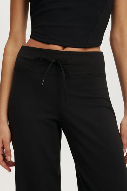 Ultra Soft Tie Front Wide Leg Pant