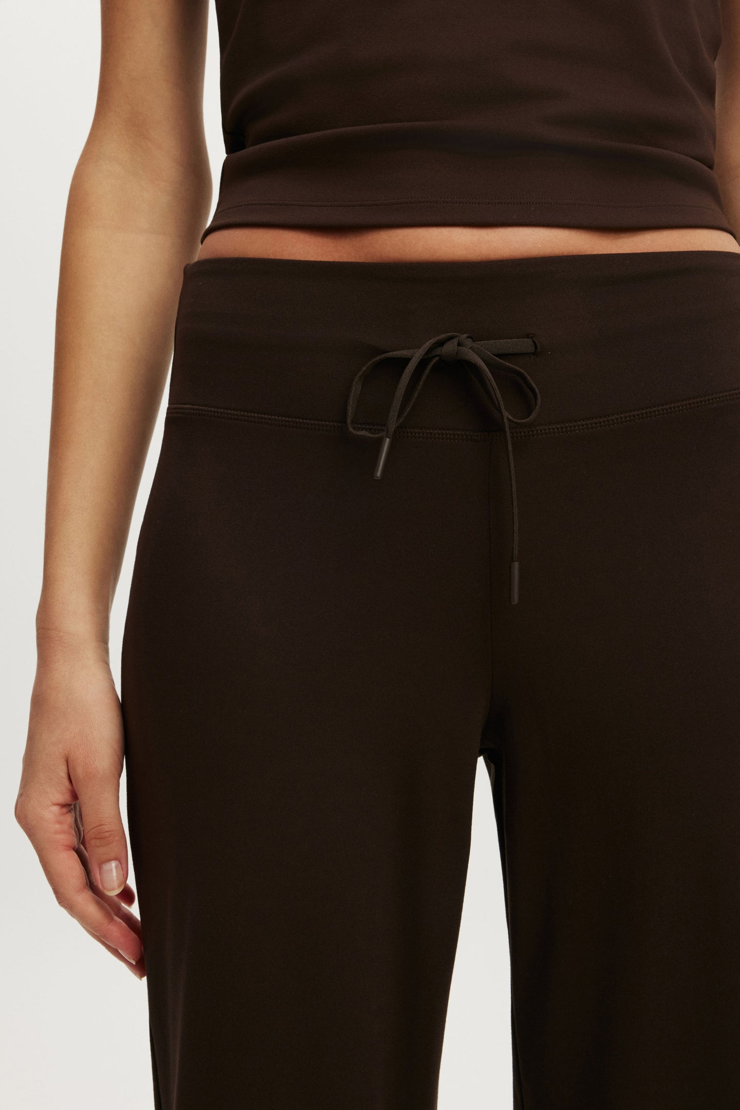 Ultra Soft Tie Front Wide Leg Pant