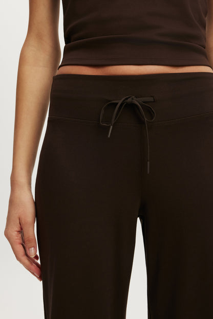 Ultra Soft Tie Front Wide Leg Pant