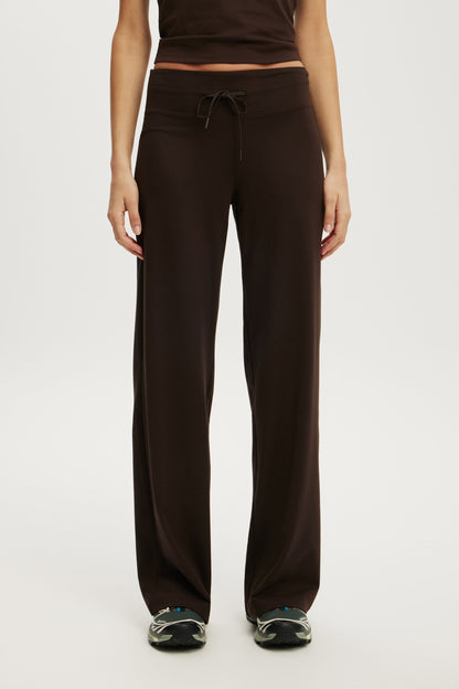 Ultra Soft Tie Front Wide Leg Pant