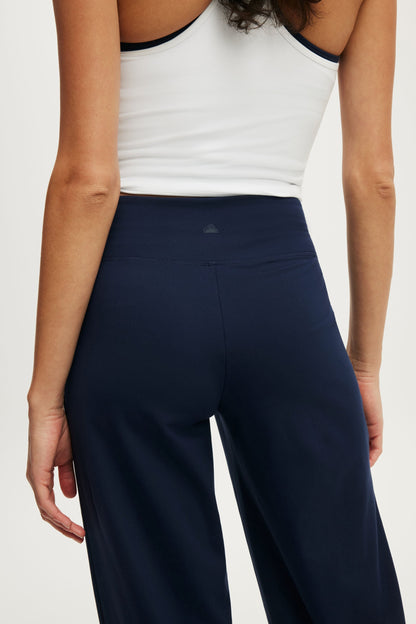 Ultra Soft Tie Front Wide Leg Pant