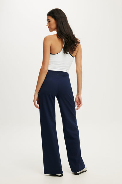 Ultra Soft Tie Front Wide Leg Pant