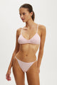 Cotton Pointelle Triangle Padded Bralette