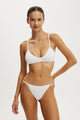 Cotton Pointelle Triangle Padded Bralette